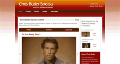 Desktop Screenshot of chrisbutlerspeaks.org