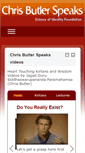 Mobile Screenshot of chrisbutlerspeaks.org